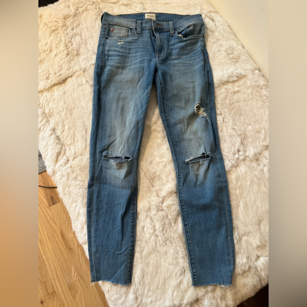 Hudson jeans Distressed Blue Jeans Women’s size 27